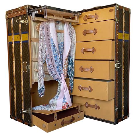 louis vuitton aluminum trunk|Louis Vuitton wardrobe trunk.